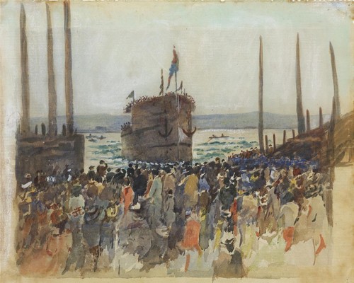 Hms warspite launch - hms,