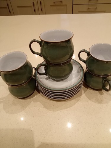 Denby regency green cups - regency,