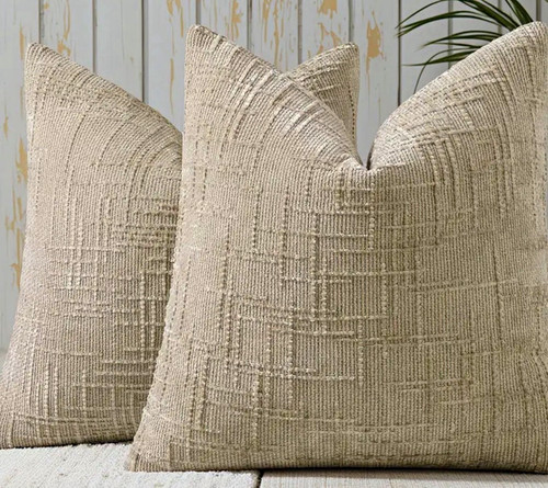 Set taupe cushion covers - of,