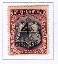Labuan 1904 4c on 6c  (mounted