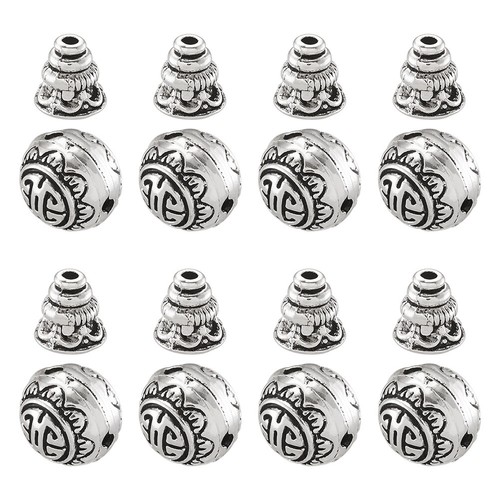 10sets alloy guru beads - beads, 10mm