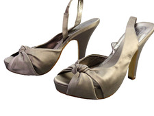 ASH Satin Slingback Platform
