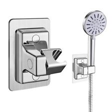 Shower Head Holder Self Adhesive Punch Shower Bracket Wall Mounted Adjustable UK