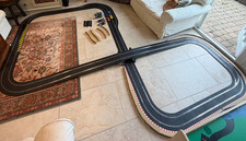 Scalextric Track with 4 Cars and Multiple Extension Packs