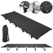 600D Portable Folding Camping Bed lounger Army Outdoor Sleeping Hiking Travel