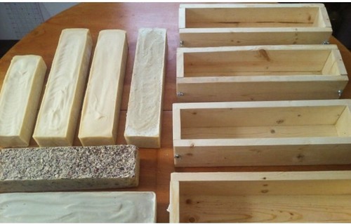 Traditional wooden soap loaf - wooden,