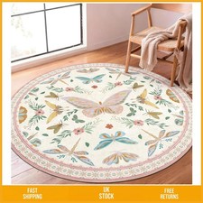 Pastel Butterfly Round Area