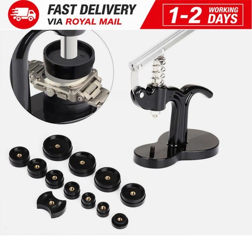 Watch back case press - case,