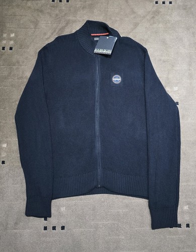 Napapijri ribbed knit full - knit, zip