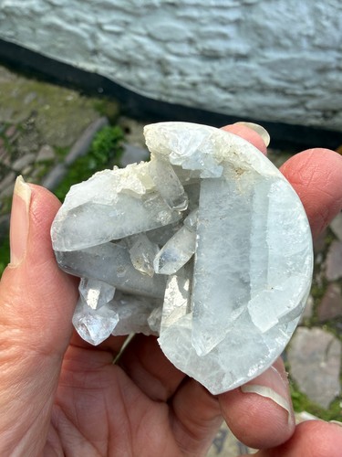 Celestite crystal geode - celestite,