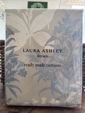 Laura Ashley Tenby Seaspray Curtains W88” x L72" (223cm x 183cm) Blue Rare New