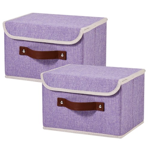 2pcs storage bins box with - 2pcs,
