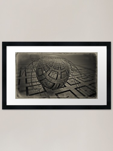 Planet framed art print - x,