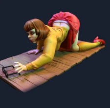 1/24 Figures Resin Model Kit Velma On The Ground Sexy Gril Gk Nfsw Unpainted