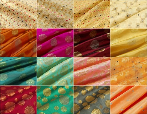 Indian banarsi gold floral - banarsi,