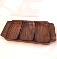 MCM Faux Teak Coctail Snack