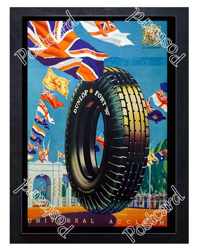 Historic dunlop tyres advert - dunlop,