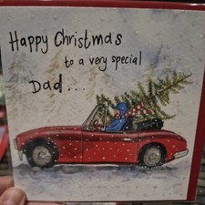 Alex Clark Card  Merry Christmas Dad