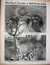 Original Old Antique Print