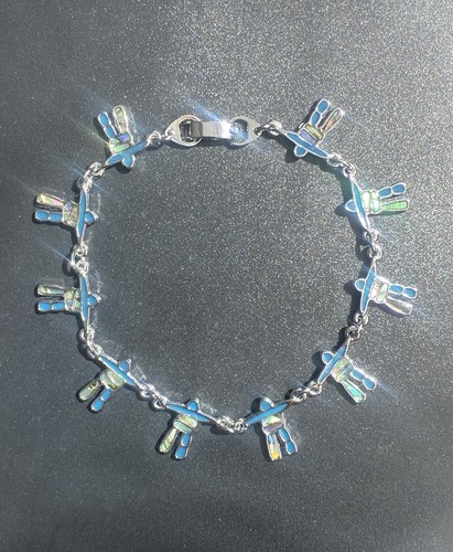 Vintage silver tone abalone - tone,