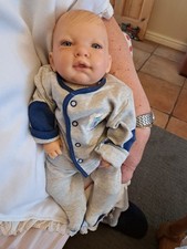 Lifelike Reborn Realistic Newborn Baby Doll 18" By Artist Nines D'Onil Weighted.