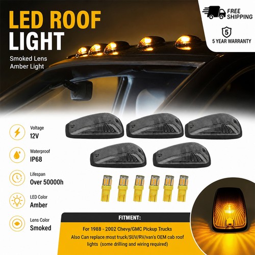 Top roof cab lights amber - roof,