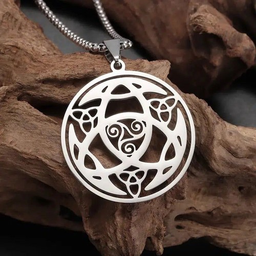 Celtic necklace triskelion - necklace,