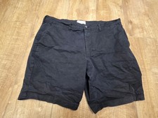 Marks And Spencer Mens Casual Black Chino Short Waist 40 Used