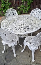 Vintage White Cast Aluminum
