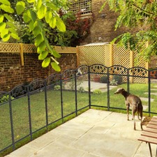 Metal garden fence panels - garden,