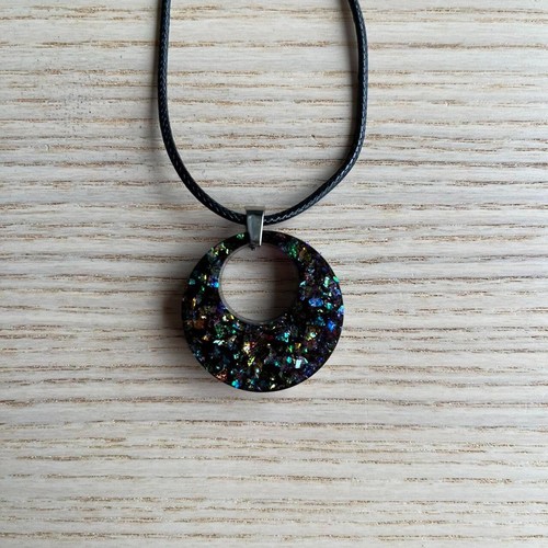 Handmade sparkly resin charm