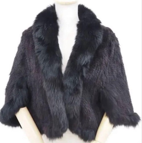 Black mink fur - fur, short