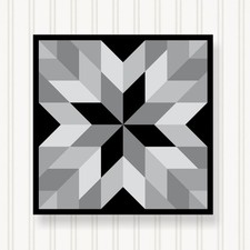 Barn Quilt Square, 8 Sizes, Outdoor & Indoor Wall Art, Home Decor, BQ110-15