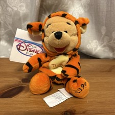 Vintage Disney Winnie the Pooh as Tigger 8" Bean Bag Plush 1999 BNWT