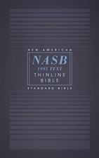 NASB, Thinline Bible, Paperback, Red Lett..., Zondervan