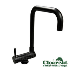Folding Black Hot & Cold Tap
