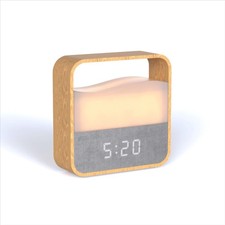 LED Electric Digital Alarm Clock Mains Power Mirror Display Bedroom Bedside UK