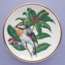 Franklin Porcelain Mini Plate 1981 - Songbirds of the World - Pekin Robin