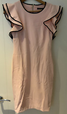 Pink and black Ascot races wedding guest outfit matching dress fascinator & bag