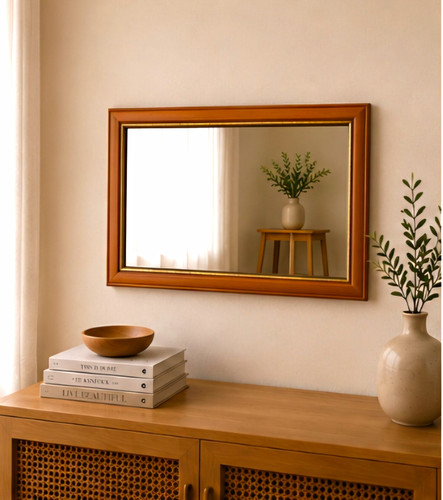 Rectangular wood effect brown - rectangular,
