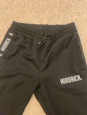 Hoodrich Men's Black Tracksuit Bottoms Size M