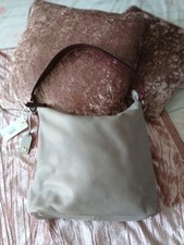 Radley Large Leather Waterloo Way Hobo Shoulder Bag Expresso/Taupe Used Once