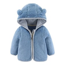 Newborn Baby Boys Girls Teddy Bear Coat Winter Warm Hooded Furry Jacket Outwear