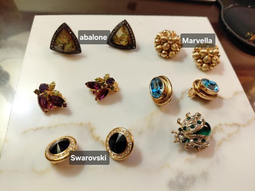 Fabulous earring lot brooch - earring, brooch.
