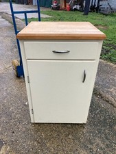 1950s cream kitchen cabinet - kitchen,