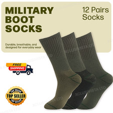 12 Pairs Mens Army Military