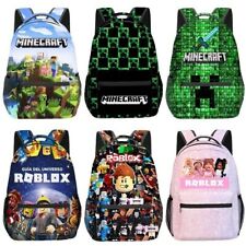 3D Mine Rob*lox Kids Backpack Boys Girls Student School Bag Travel Rucksack