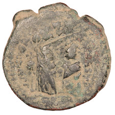 INTERESTING OVERSTRUCK BYZANTINE FOLLIS [Constantinople] (#1225)