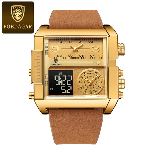 Mens chronograph leather - chronograph,
