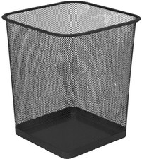 Mesh Waste Paper Bin For Office Home Bedroom Metal Mesh Waste Rubbish Basket UK